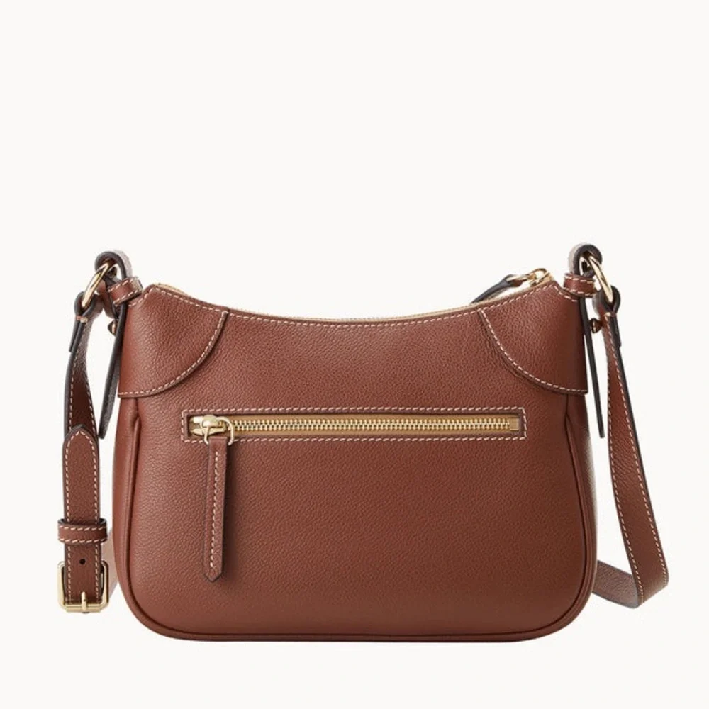 Dooney & Bourke Brown Leather Crossbody Bag - Picture 4 of 7